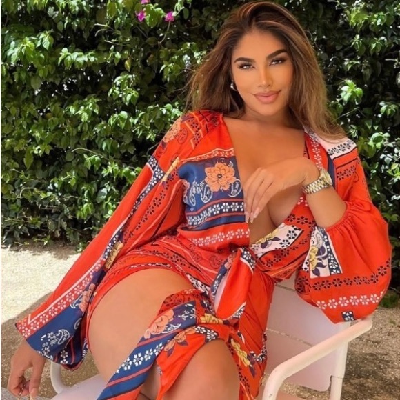 Fashion Nova All The Class Satin Mini Dress size 3X 🍊 - Picture 2 of 10